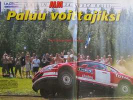 Vauhdin Maailma 2004 nr 9 -mm. Ralli-MM Neste Ralli, Numeroiden keromaa Neste Rallin rurka ja hyppytulokset, Vetomies 2004 Neste Ralli pisimmät sladit, Formula 1