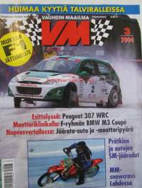 Vauhdin Maailma 2004 nr 3 -mm.  Ralli-SM Lapua &amp; Ruotsi, Ralli-SM Nuoret &amp; Lady-Cup Valkeala, Rallin F-CupAlavus, Historic Ralli Trophy Savolinna, Tapio Laukkanen,