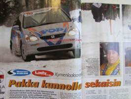 Vauhdin Maailma 2004 nr 3 -mm.  Ralli-SM Lapua &amp; Ruotsi, Ralli-SM Nuoret &amp; Lady-Cup Valkeala, Rallin F-CupAlavus, Historic Ralli Trophy Savolinna, Tapio Laukkanen,