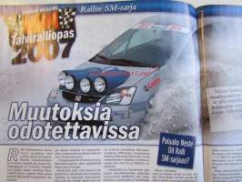 Vauhdin Maailma 2007 nr 1 -mm. Rallin mm-sarja 2007, kotimaisten rallisarjojen katsojaopas, Raali SM Nuoret &amp;lady Cup Riihimäki, Andreas Mikkelsen, Reino