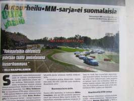 Vauhdin Maailma 2008 nr. 2 -mm. Kiiltokuvapojan todelliset kasvot. Hänestä tulee maailmanmestari. Kymmenen parasta Ferraria. Etusiipi uusiksi Paolo Filisetti.