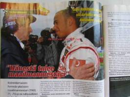 Vauhdin Maailma 2008 nr. 2 -mm. Kiiltokuvapojan todelliset kasvot. Hänestä tulee maailmanmestari. Kymmenen parasta Ferraria. Etusiipi uusiksi Paolo Filisetti.