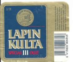 Lapin Kulta Special III olut- olutetiketti