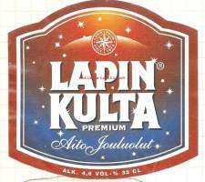 Lapin Kulta Premium Aito Jouluolut - olutetiketti