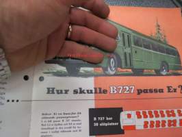 Volvo B-727 linja-auto -myyntiesite ruotsiksi