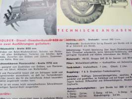 Holder Diesel-Einachs-Räumer traktori -myyntiesite