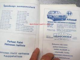 Jääspeedway Suomi-Leningrad 31.1.1976 Kisapuistossa -käsiohjelma