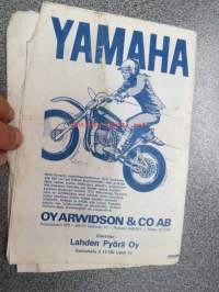 Jääspeedway Suomi-Leningrad 31.1.1976 Kisapuistossa -käsiohjelma