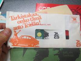 Lehtien tilausmainoksia, mainoskirjeitä sisältöineen 7 kpl erilaisia, 1970-luvulta