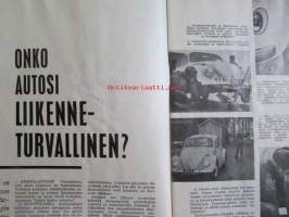 Moottori 1971 nr 2, sis. mm. seur. artikkelit / kuvat / mainokset, kansikuva Sprite asuntovaunu, Onko autosi liikenneturvallinen?, Kirsikka-auto Datsun Cherry,