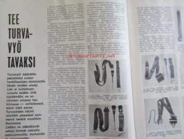 Moottori 1971 nr 2, sis. mm. seur. artikkelit / kuvat / mainokset, kansikuva Sprite asuntovaunu, Onko autosi liikenneturvallinen?, Kirsikka-auto Datsun Cherry,