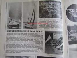 Moottori 1971 nr 2, sis. mm. seur. artikkelit / kuvat / mainokset, kansikuva Sprite asuntovaunu, Onko autosi liikenneturvallinen?, Kirsikka-auto Datsun Cherry,