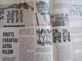 Moottori 1971 nr 2, sis. mm. seur. artikkelit / kuvat / mainokset, kansikuva Sprite asuntovaunu, Onko autosi liikenneturvallinen?, Kirsikka-auto Datsun Cherry,