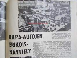 Moottori 1971 nr 2, sis. mm. seur. artikkelit / kuvat / mainokset, kansikuva Sprite asuntovaunu, Onko autosi liikenneturvallinen?, Kirsikka-auto Datsun Cherry,