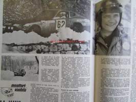 Moottori 1971 nr 2, sis. mm. seur. artikkelit / kuvat / mainokset, kansikuva Sprite asuntovaunu, Onko autosi liikenneturvallinen?, Kirsikka-auto Datsun Cherry,
