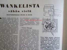 Moottori-urheilu 1960 nr. 7-8 -mm.  David Bickers varmisti EM-arvonsa Ruotsin GP:ssä, Maria Kaizer euroopanmestari, bSA 250 cc C15 -moottoripyörä, Husqvarna