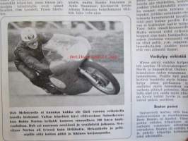 Moottori-urheilu 1960 nr. 6 -mm. IC-350 moottoripyörä, Kiwa -175 moottoripyörä, Morris 1000 Van pakettiauto, Husqarvana 175 ksm Silverpilen, BSA Clubmans 500