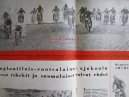 Moottori-urheilu 1960 nr. 6 -mm. IC-350 moottoripyörä, Kiwa -175 moottoripyörä, Morris 1000 Van pakettiauto, Husqarvana 175 ksm Silverpilen, BSA Clubmans 500
