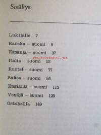 Ruokailemme kahdeksalla kielellä