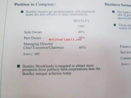 Bentley Brooklands Dealer Launch Manual -malliston lanseerauskansio jälleenmyyjille