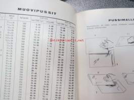 Muovit 1965 / Yhtyneet Muovitehtaat Oy - Oy Wiik &amp; Höglund Ab / Oy Nars Ab -kattava luettelo monenlaisista muoveista; lattialaatoista, seinäpinoitteista,