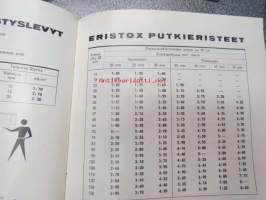 Muovit 1965 / Yhtyneet Muovitehtaat Oy - Oy Wiik &amp; Höglund Ab / Oy Nars Ab -kattava luettelo monenlaisista muoveista; lattialaatoista, seinäpinoitteista,