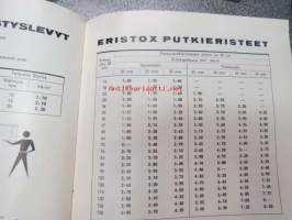 Muovit 1965 / Yhtyneet Muovitehtaat Oy - Oy Wiik &amp; Höglund Ab / Oy Nars Ab -kattava luettelo monenlaisista muoveista; lattialaatoista, seinäpinoitteista,