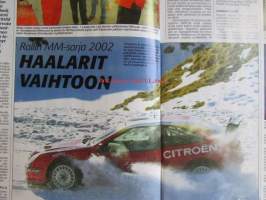 Vauhdin Maailma 2002 nr 1 -mm. Arctic Lapland Rally Rovaniemi, Ruotsi MM-ralli, Rallivuosi 2002, Ove Andersson, Toyota Formula 1, Formula 1 2002, USA:n ratakausi