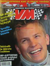 Vauhdin Maailma 2002 nr 3 -mm. Formula 1 Australia, Formula 1 tekniikka, Ralli-mm Ruotsi, Ralli-SM Lapua, Ralli-SM Nuoret &amp; Lady Cup Savolinna, F-ryhmän cup