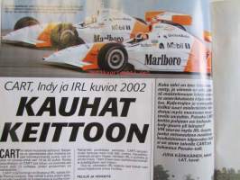 Vauhdin Maailma 2002 nr 3 -mm. Formula 1 Australia, Formula 1 tekniikka, Ralli-mm Ruotsi, Ralli-SM Lapua, Ralli-SM Nuoret &amp; Lady Cup Savolinna, F-ryhmän cup