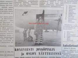 Koneviesti 1959 nr 13 -mm. Autonumero, Auton alusta kösittelyssä, Koepenkki dieselmoottorin ruiskutuspounpun tarkistusaitteena, Mainos Scania Vabis, BMW 600,