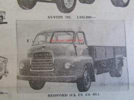 Koneviesti 1959 nr 13 -mm. Autonumero, Auton alusta kösittelyssä, Koepenkki dieselmoottorin ruiskutuspounpun tarkistusaitteena, Mainos Scania Vabis, BMW 600,