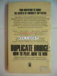 Duplicate brigde: How to play, how to win -Bridgekirja