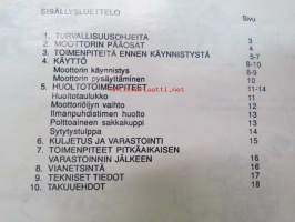 Honda G100 Moottori -käyttöohjekirja mm. suomeksi ja englanniksi