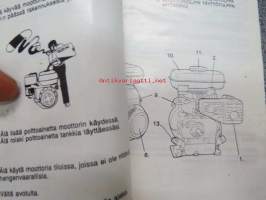 Honda G100 Moottori -käyttöohjekirja mm. suomeksi ja englanniksi