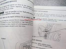 Honda G100 Moottori -käyttöohjekirja mm. suomeksi ja englanniksi