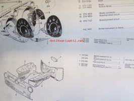 British Leyland Maxi 1500, 1750 an HL Parts Catalogue 1976 1st edition AKM 33 - varaosaluettelo