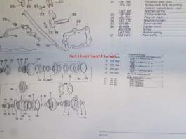 British Leyland Maxi 1500, 1750 an HL Parts Catalogue 1976 1st edition AKM 33 - varaosaluettelo