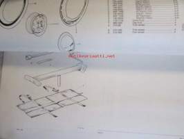 British Leyland Maxi 1500, 1750 an HL Parts Catalogue 1976 1st edition AKM 33 - varaosaluettelo