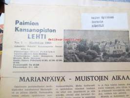 Paimion kansanopisto / Varsinais-Suomen kansanopisto -lehtiä vuosilta 1959-1975 52 kpl