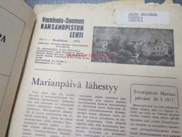 Paimion kansanopisto / Varsinais-Suomen kansanopisto -lehtiä vuosilta 1959-1975 52 kpl