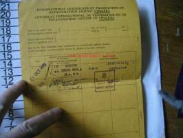 international certificates of vaccination