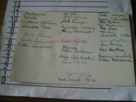 valokuva teoston henkilökunta 1953