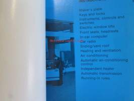 BMW 728i 732i 735i 745i Owner&#039;s handbook