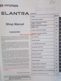 Hyundai Elantra 2001 Shop Manual