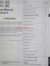 Hyundai XG 25, ZG 30, 1999 Shop Manual vol 2