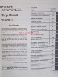 Hyundai Pony Excel, 1994 Shop Manual 1