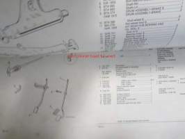 British Leyland Maxi 1500, 1750 an HL Parts Catalogue 1976 1st edition AKM 33 - varaosaluettelo