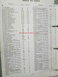 Jaguar &quot;S&quot; Type Spare Parts Catalogue  -varaosaluettelo, Katso tarkemmat mallit ja sisällysluettelo kuvista