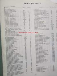 Jaguar &quot;S&quot; Type Spare Parts Catalogue  -varaosaluettelo, Katso tarkemmat mallit ja sisällysluettelo kuvista